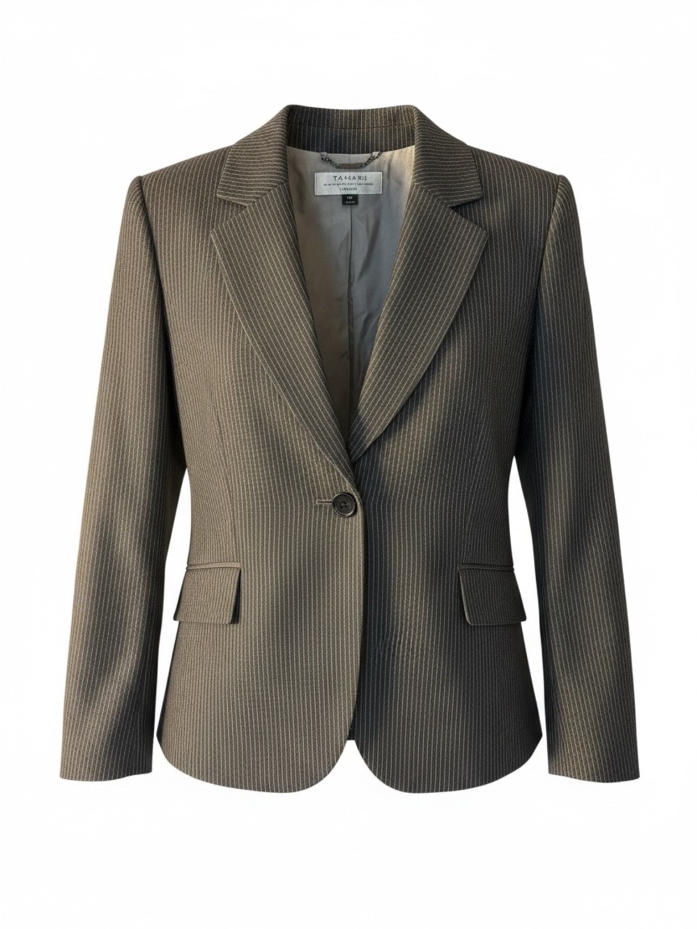 Tahari  Pinstripe Single-Button Blazer